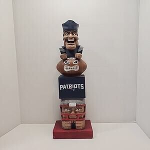 New England Patriots NFL 16" Tiki Totem Evergreen Enterprises Game Room Desk